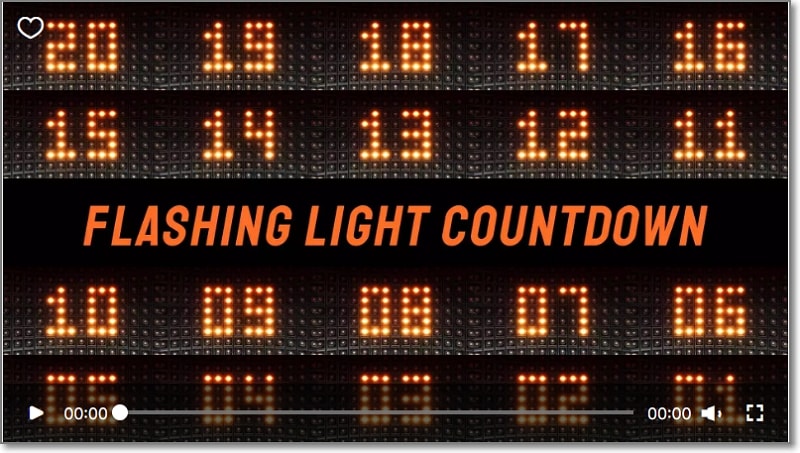 flashing light countdown