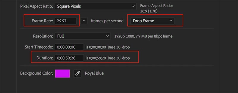 personalizzare il video del conto alla rovescia del timecode