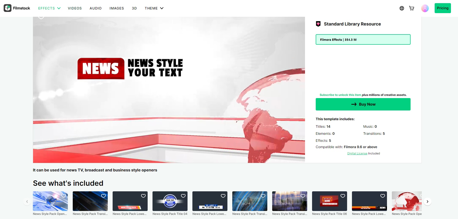 filmstock news outros templates