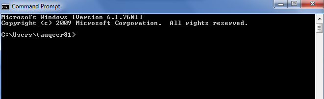 launching command prompt