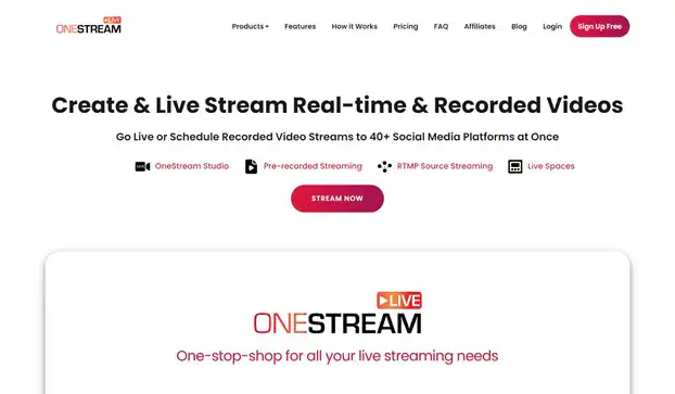 Onestream حل البث المباشر