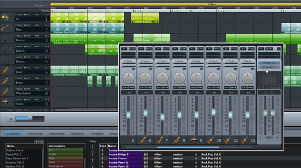 magix music maker interfaz