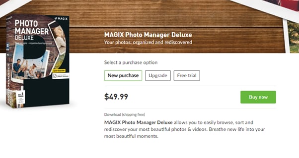 magix photo manager delux pricing