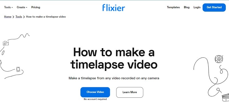 make timelapse video with flixier