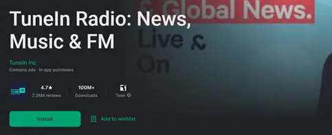 tuneln radio mobile app