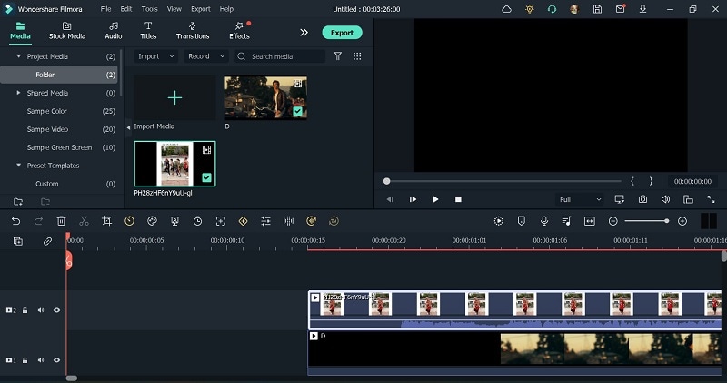 drag video to editor timeline