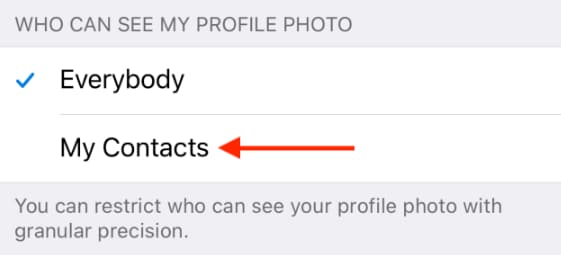 setting who can see telegram profile picture