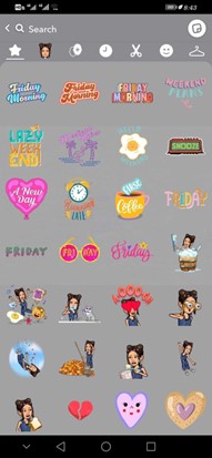 snapchat stickers library