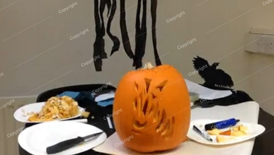 halloween bucket carving filmstock