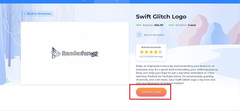 swift glitch logo renderforest