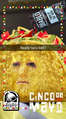 taco bell cinco de mayo filter on snapchat