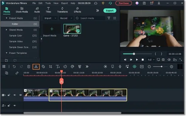 techno gamerz cortar e dividir o vídeo