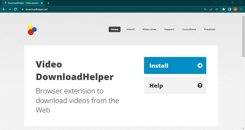 video download helper extension
