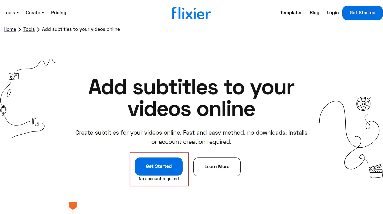 get started flixier