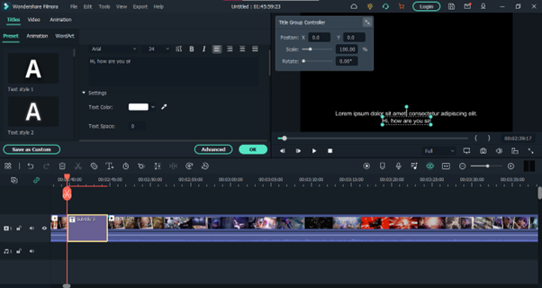 adding subtitles to video using filmora