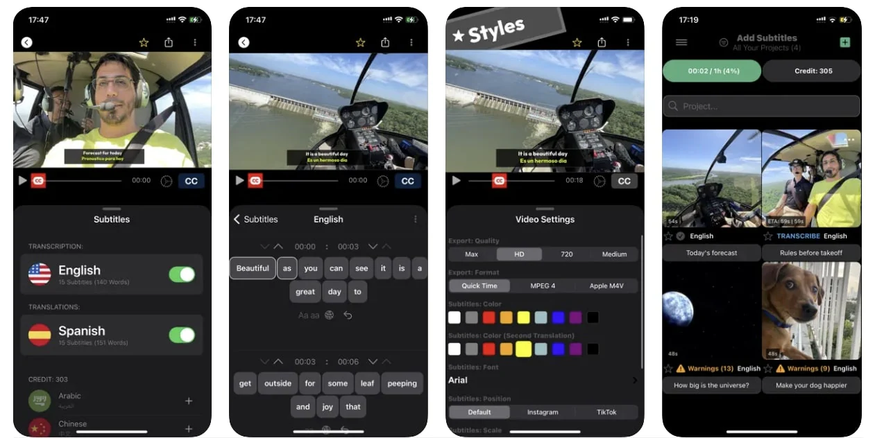 add subtitles ios subtitle app