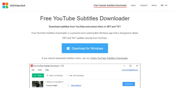 dvdvideosoft free youtube subtitles downloader