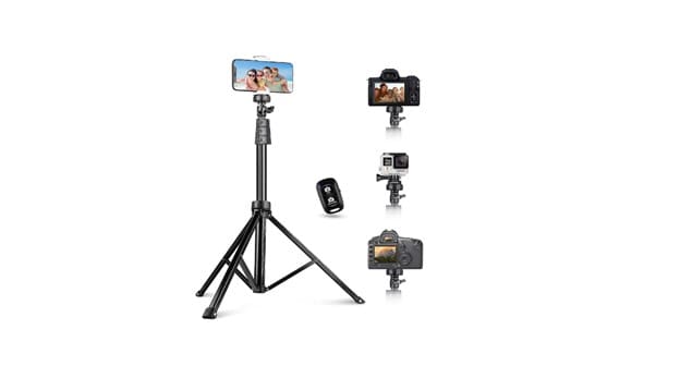 ubeesize 67 phone tripod & selfie stick, and camera tripod stands