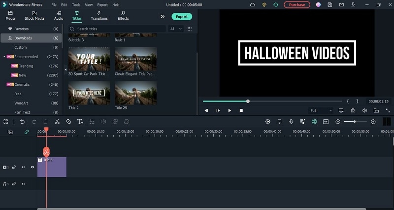 select a video and keep editing your halloween video