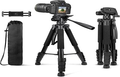 auready 74 camera tripod