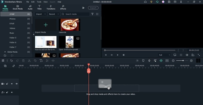use the Import button to upload each video files
