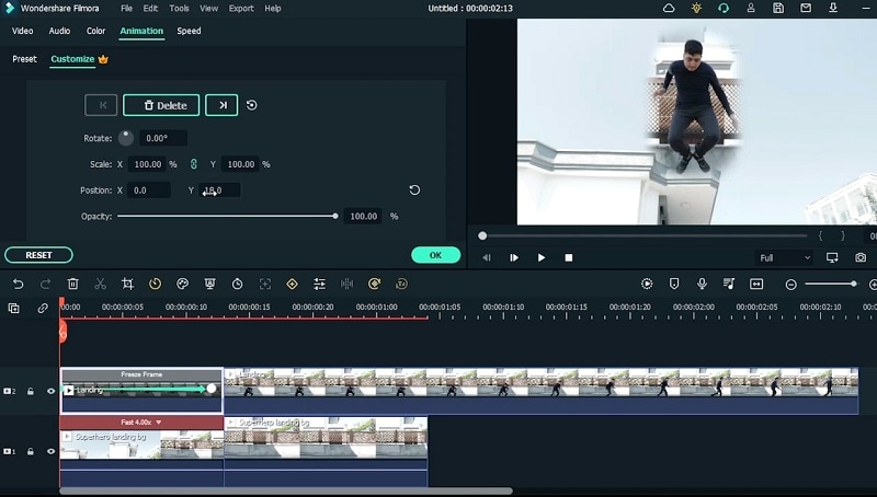 add animation to the video