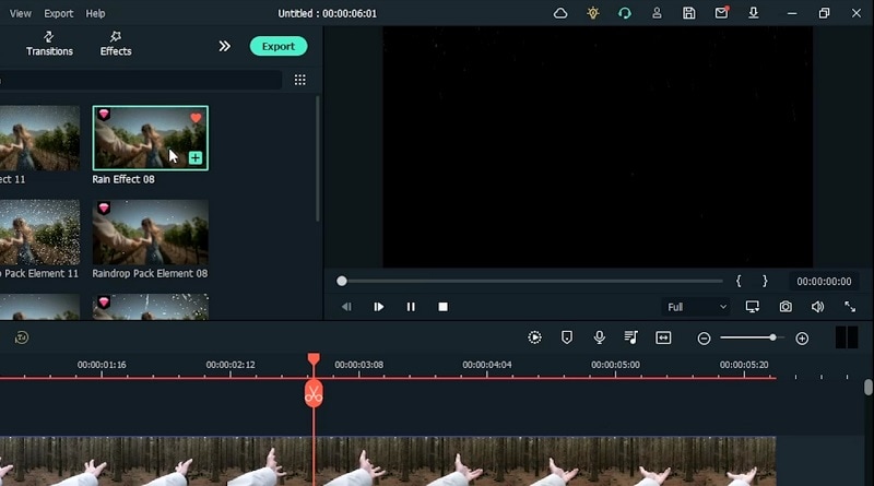 add rain effects to videos