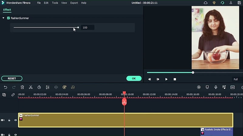 adjust video opacity when it rains