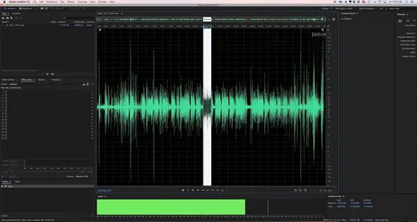 analisis file untuk menemukan noise