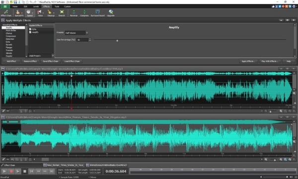 software di editing audio wavepad