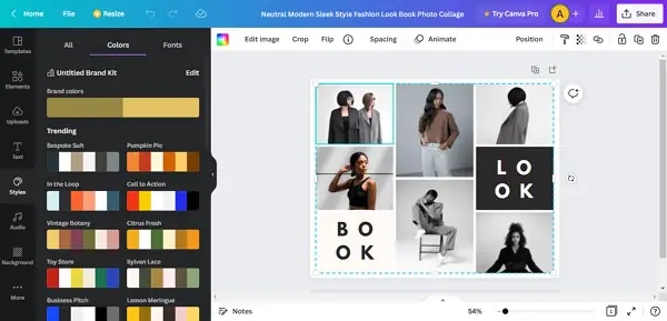 jouer avec les couleurs d'image canva