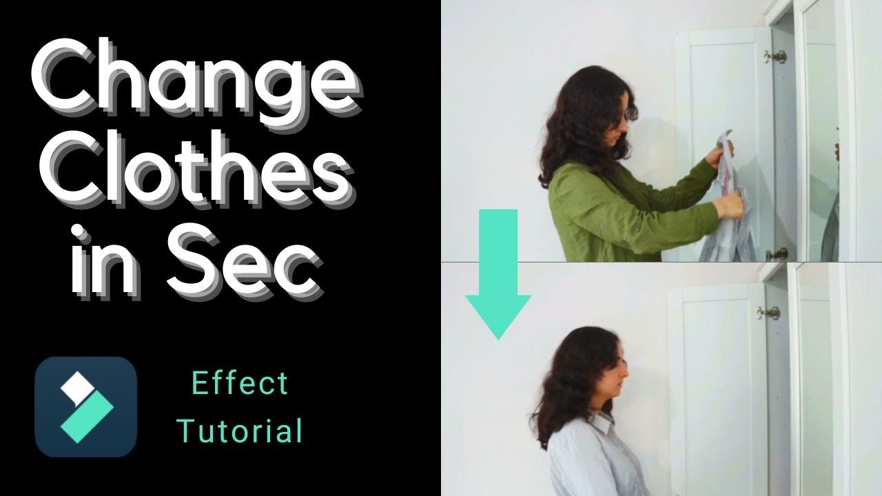 How to Create Changing Clothes Magical Transition Video Effect