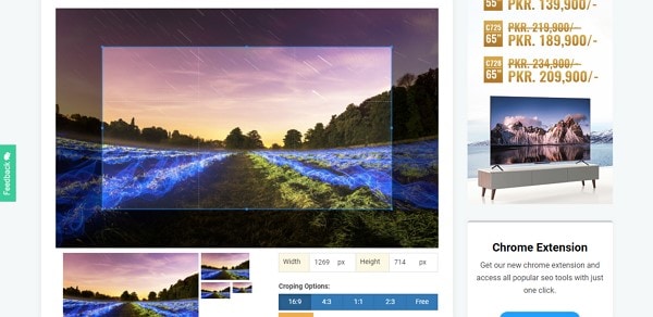 prepost seo online image crop tool
