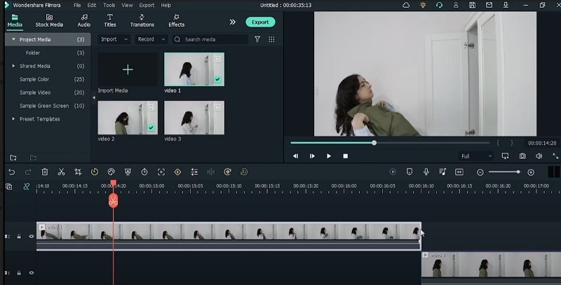 drag lean back video timeline