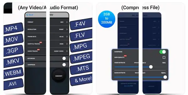 convertitore e compressore video per iPhone