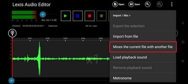 mix your audio with another audio