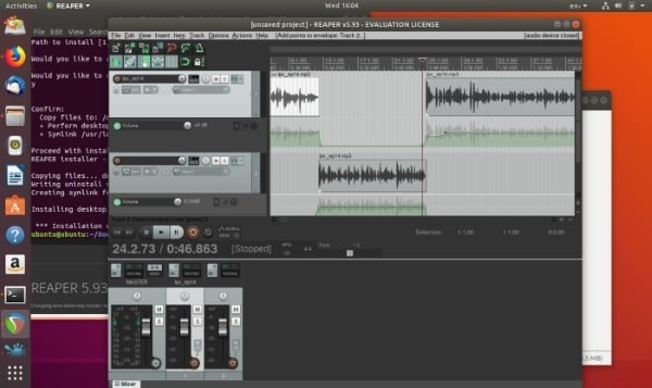 reaper editor audio linux
