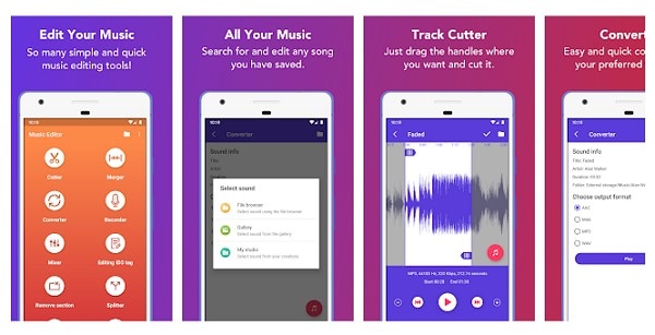 music editor per Android