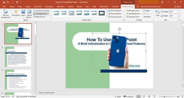 image background removed powerpoint