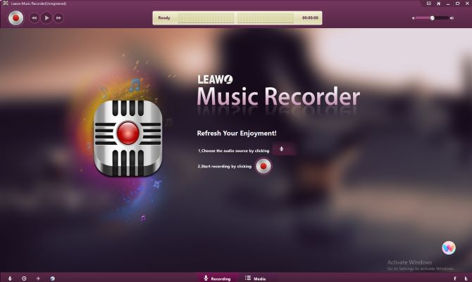 rip music from spotify on leawo music recorder