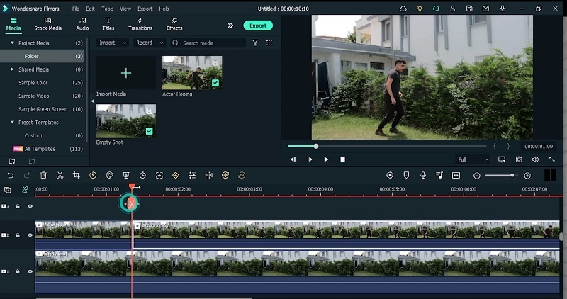 add and split videos in timeline