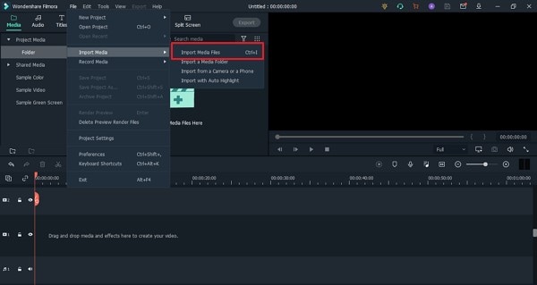 mengimpor file video