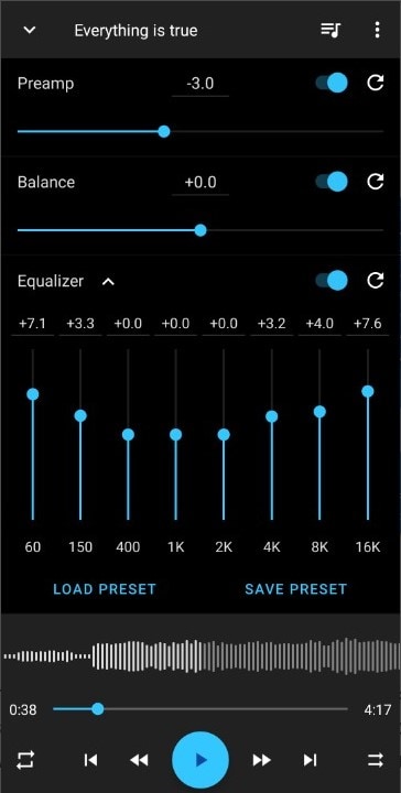 music speed changer interface