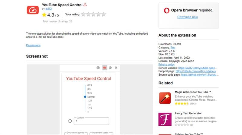 youtube speed control