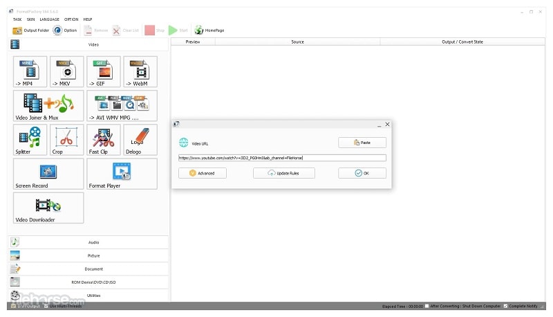 format interface usine