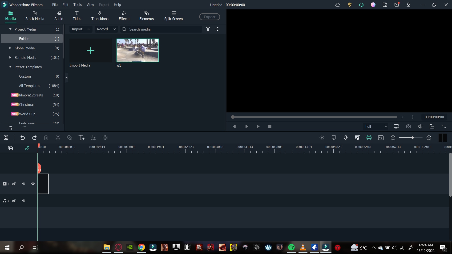 wondershare filmora importing clips to the timeline