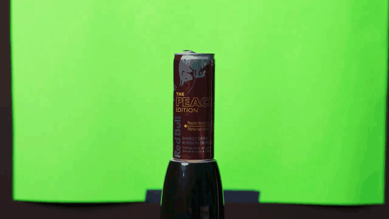 green screen to create the fake background