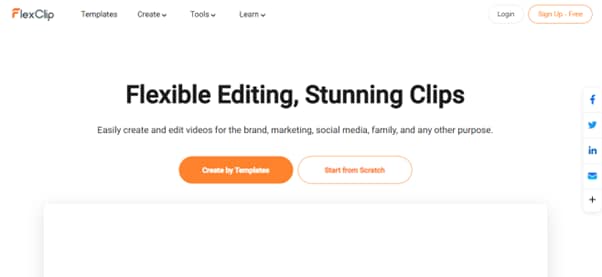 video editor online flexclip