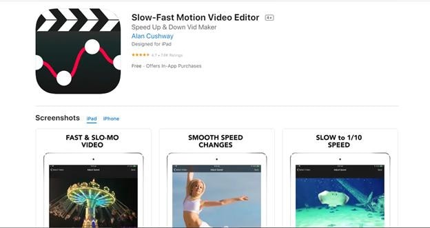 慢動作影片調速工具Slow-Fast Motion Video Editor