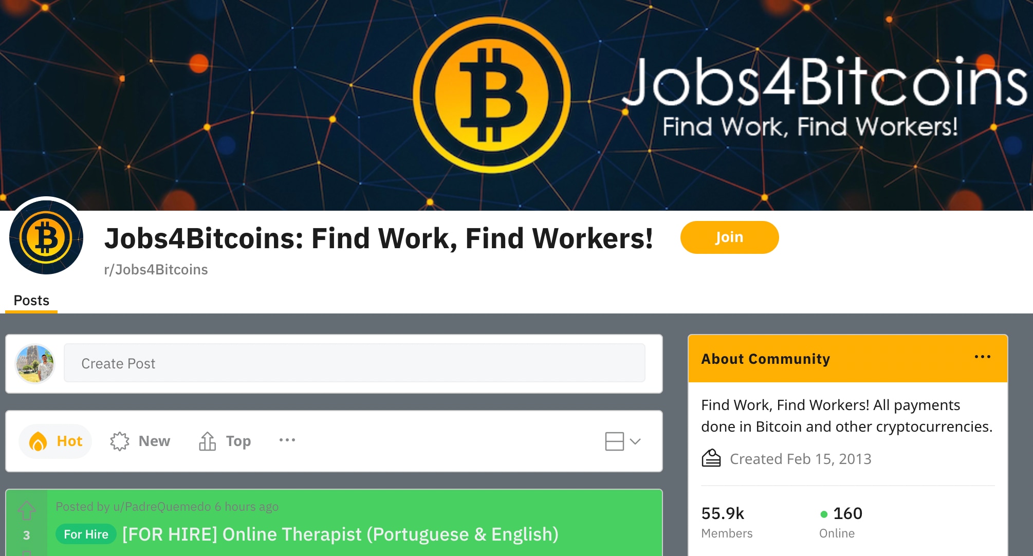jobs paid with crypto on reddit